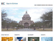 Tablet Screenshot of equitycenter.org